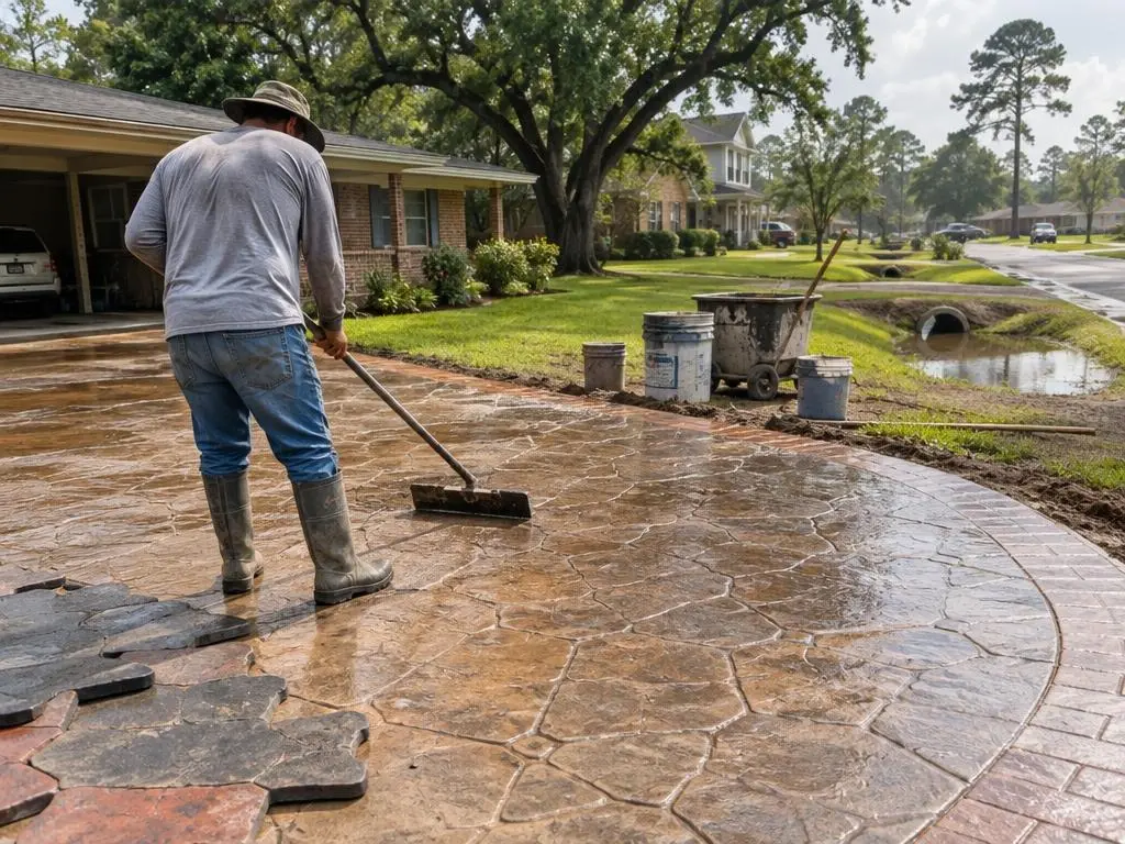 Stamped Concrete in Beaumont, TX